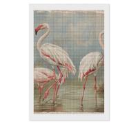 RLDOBOFE Flamingo in Water Diamond Painting Kit for Adults Square 5D Diamond Art Kits for Beginners DIY Full Drill Diamonds Dots Painting Gem Arts Crafts Home Wall Decor Gift 8"x12"