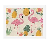 RLDOBOFE Flamingos and Pineapples Paint by Numbers Kit for Adults Beginners, Personalized Paint 50x65cm for DIY Crafts, Cute Painting for Office Wall Decor Gift, Home Activity, Anniversary