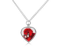 RLDOBOFE Flower And Butterfly Cremation Jewelry for Ashes Heart Urn Necklaces Personalized Memorial Necklace Dog Cat Keepsake Pendant Custom Small Locket Ash Holder for Women Men
