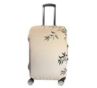 RLDOBOFE Flower Baggage Cover for Travel, Washable Suitcase Covers for Home, Dustproof Luggage Protector Skins with Zippers, Protector Anti Scratch, Luggage Covers, white, XL, Luggage Case Cover