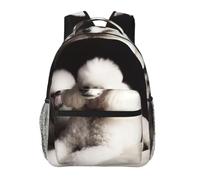 RLDOBOFE French Poodle Cute Backpack Waterproof Lightweight Casual Backpack One Size Daypack Travel Laptop Bag For Men Women