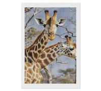 RLDOBOFE Giraffe Diamond Painting Kit for Adults Square 5D Diamond Art Kits for Beginners DIY Full Drill Diamonds Dots Painting Gem Arts Crafts Home Wall Decor Gift 8"x12"