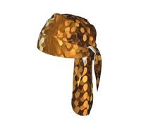 RLDOBOFE Gold Sequin Sparkle Bandana Skull Caps for Men Women Quick-Drying Cooling Do Rag Lightweight Helmet Liner, Breathable Cycling Cap, Sweat Wicking Beanie Outdoor Novelty Headwear