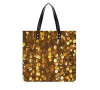 RLDOBOFE Gold Sequin Sparkle Tote Bag Shoulder Bags Grocery Shopping Bag