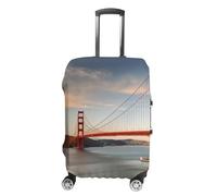 RLDOBOFE Golden Gate Bridge Baggage Cover for Travel, Washable Suitcase Covers for Home, Dustproof Luggage Protector Skins with Zippers, Protector Anti Scratch, Luggage Covers, white, Small, Luggage