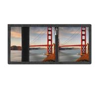 RLDOBOFE Golden Gate Bridge Trifold Wallet Minimalist Mens Wallet with Key Hook 8 Card Slots Modern Stylish Polyester Security Wallets Fashion Slim Credit Card Holder Id Window