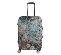 RLDOBOFE Gray And Black Pattern Baggage Cover for Travel, Washable Suitcase Covers for Home, Dustproof Luggage Protector Skins with Zippers, Protector Anti Scratch, Luggage Covers, white, XL, Luggage