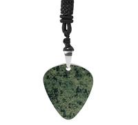 RLDOBOFE Green Army Digital Camouflage Guitar Pick Necklace, Guitar Pick Holder Pendant for Women, Guitar Music Necklace for Men, Personalized Rock Music Necklace with Chain, Music Picks