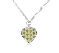 RLDOBOFE Green Cactus Spines Cremation Jewelry for Ashes Heart Urn Necklaces Personalized Memorial Necklace Dog Cat Keepsake Pendant Custom Small Locket Ash Holder for Women Men