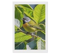 RLDOBOFE Green Leaves and Birds Diamond Painting Kit for Adults Square 5D Diamond Art Kits for Beginners DIY Full Drill Diamonds Dots Painting Gem Arts Crafts Home Wall Decor Gift 8"x12"