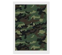 RLDOBOFE Green Military Camo Diamond Painting Kit for Adults Square 5D Diamond Art Kits for Beginners DIY Full Drill Diamonds Dots Painting Gem Arts Crafts Home Wall Decor Gift 8"x12"
