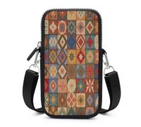 RLDOBOFE Group of Moroccan Geometric Small Crossbody Bag, Lightweight Cell Phone Purse with Strap, Travel Pouch Shoulder Bag for Women