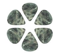 RLDOBOFE Guitar Picks 6 Pack Personalized Guitar Picks Image Shows Trees Guitar Pick Holder for Acoustic Guitars Violin Ukulele Bass, 0.96mm, White