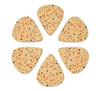 RLDOBOFE Guitar Picks 6 Pack Personalized Guitar Picks Many Heart Shapes Guitar Pick Holder for Acoustic Guitars Violin Ukulele Bass, 0.96mm, White