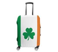 RLDOBOFE Happy Irish Holidays Baggage Cover for Travel, Washable Suitcase Covers for Home, Dustproof Luggage Protector Skins with Zippers, Protector Anti Scratch, Luggage Covers, white, M, Luggage