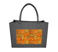 RLDOBOFE Harvest Time Felt Tote Bag Reusable Kitchen Grocery Bag Versatile Large Capacity Commuter Handbags, Dark Gray, One Size