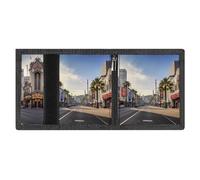 RLDOBOFE Hollywood Boulevard Trifold Wallet Minimalist Mens Wallet with Key Hook 8 Card Slots Modern Stylish Polyester Security Wallets Fashion Slim Credit Card Holder Id Window