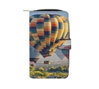 RLDOBOFE Hot Air Balloons PU Leather Long Wallet Travel Wallets
