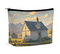 RLDOBOFE House on The Prairie Makeup Bag Cosmetic Bags Toiletry Bag