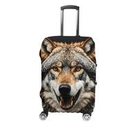 RLDOBOFE Hungry Like A Wolf Travel Luggage Cover Anti Scratch Suitcase Protector Washable Elastic Baggage Cover, white, Small, Stylish