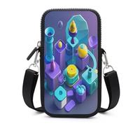 RLDOBOFE Interesting Shapes Small Crossbody Bag, Lightweight Cell Phone Purse with Strap, Travel Pouch Shoulder Bag for Women