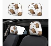 RLDOBOFE Kiwi Birds Cute Car Headrest Cover 2 PCS, Funny Auto Front Seat Head Rest Protector, Universal Car Headrest Protector Elastic, Personalized Seat Cover Headrest Trim for Most Cars