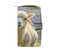 RLDOBOFE Lamb PU Leather Long Wallet Travel Wallets