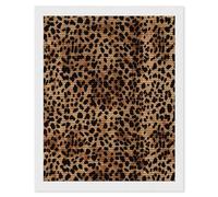 RLDOBOFE Leopard Patterned Wallpaper Diamond Picture for Unisex, Round Diamond Art Kits 16"x20" for Beginners, Personalized Diamond Painting for Wall Decor, Gem Dot Crafts, DIY Full Drill Paint