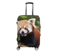RLDOBOFE Little Red Panda Baggage Cover for Travel, Washable Suitcase Covers for Home, Dustproof Luggage Protector Skins with Zippers, Protector Anti Scratch, Luggage Covers, white, L, Luggage Case