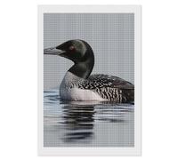 RLDOBOFE Loon Nature Bird Diamond Painting Kit for Adults Square 5D Diamond Art Kits for Beginners DIY Full Drill Diamonds Dots Painting Gem Arts Crafts Home Wall Decor Gift 8"x12"