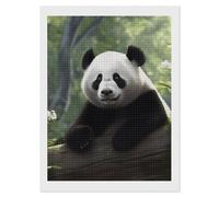 RLDOBOFE Lovely Panda Diamond Painting Kit for Adults Square 5D Diamond Art Kits for Beginners DIY Full Drill Diamonds Dots Painting Gem Arts Crafts Home Wall Decor Gift 12"x16"