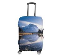 RLDOBOFE Magnificent View in Banff Baggage Cover for Travel, Washable Suitcase Covers for Home, Dustproof Luggage Protector Skins with Zippers, Protector Anti Scratch, Luggage Covers, white, XL