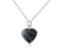 RLDOBOFE Marble Background Cremation Jewelry for Ashes Heart Urn Necklaces Personalized Memorial Necklace Dog Cat Keepsake Pendant Custom Small Locket Ash Holder for Women Men