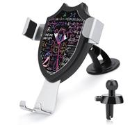 RLDOBOFE Math Formula Car Phone Holder, Phone Holder Mount for Car Windshield Dashboard & Straight Air Vent, Universal Hands Free Automobile Cell Phone Holders for 4-6 Inch Smartphones