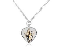 RLDOBOFE Modern Triangle Cremation Jewelry for Ashes Heart Urn Necklaces Personalized Memorial Necklace Dog Cat Keepsake Pendant Custom Small Locket Ash Holder for Women Men