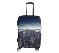 RLDOBOFE New York City Baggage Cover for Travel, Washable Suitcase Covers for Home, Dustproof Luggage Protector Skins with Zippers, Protector Anti Scratch, Luggage Covers, white, XL, Luggage Case