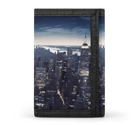 RLDOBOFE New York City Wallet for Men, Extra Capacity Trifold Wallet for Women, Foldable Money Clip with ID Window for Pocket, Credit Card Holder, Personalized Wallets for Travel