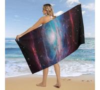 RLDOBOFE Over Sized 63" X 31" Universe Galaxy Beach Towel Soft Pool Towels Quick Dry Sand Free Beach Towel Blanket Essentials Accessories Towels for Travel Bath Camping Adults