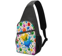 RLDOBOFE Paint Splatter Pattern (2) Sling Bag Crossbody Bags Chest Bag