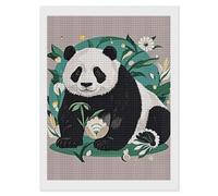 RLDOBOFE Panda Black and White Diamond Painting Kit for Adults Square 5D Diamond Art Kits for Beginners DIY Full Drill Diamonds Dots Painting Gem Arts Crafts Home Wall Decor Gift 12"x16"