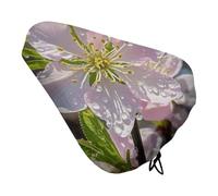 RLDOBOFE Peach Cherry Blossom New Waterproof Bike Seat Cover | Bicycle Seat Cushion Rainproof Windproof Uv-Resistant Protection Reusable Bicycle Saddle Cover for Most Saddies Men Women