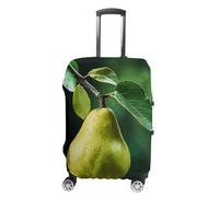 RLDOBOFE Pears on The Tree Travel Luggage Cover Anti Scratch Suitcase Protector Washable Elastic Baggage Cover, white, Small, Stylish