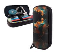 RLDOBOFE Pencil Case Large Capacity Pencil Pouch Aesthetic Pen Bag Office Stationery Organizer Leather Pen Holder Color Design Creation Makeup Bags Pencil Case Box for Men Women Work Office