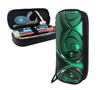 RLDOBOFE Pencil Case Large Capacity Pencil Pouch Aesthetic Pen Bag Office Stationery Organizer Leather Pen Holder Green Sculpture Makeup Bags Pencil Case Box for Men Women Work Office