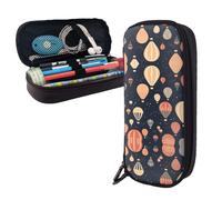 RLDOBOFE Pencil Case Large Capacity Pencil Pouch Aesthetic Pen Bag Office Stationery Organizer Leather Pen Holder Balloon Small Bubbles Makeup Bags Pencil Case Box for Men Women Work Office