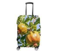RLDOBOFE Pomegranate Tree Travel Luggage Cover Anti Scratch Suitcase Protector Washable Elastic Baggage Cover, white, Small, Stylish