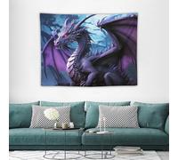 RLDOBOFE Purple Dragon Tapestry Wall Hanging Print Tapestry Home Decoration Funny Flag Tapestries Personalized Backdrop Art Poster for Men Women Bedroom Living Room Dorm 30"x40"