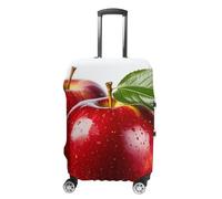 RLDOBOFE Red Apple Fruit Travel Luggage Cover Anti Scratch Suitcase Protector Washable Elastic Baggage Cover, white, L, Stylish
