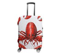 RLDOBOFE Red Lobster Print Baggage Cover for Travel, Washable Suitcase Covers for Home, Dustproof Luggage Protector Skins with Zippers, Protector Anti Scratch, Luggage Covers, white, XL, Luggage Case