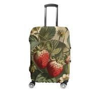 RLDOBOFE Red Strawberry Baggage Cover for Travel, Washable Suitcase Covers for Home, Dustproof Luggage Protector Skins with Zippers, Protector Anti Scratch, Luggage Covers, white, XL, Luggage Case